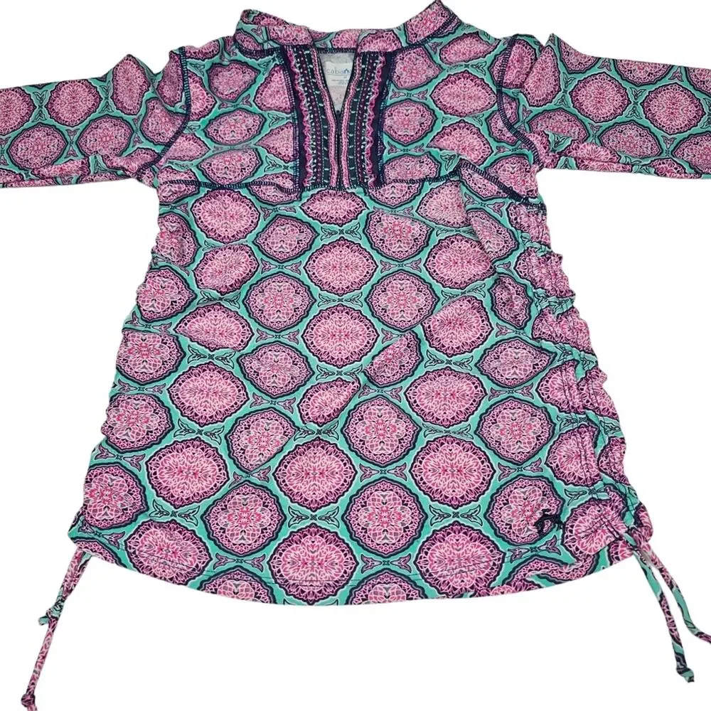 Cabana Life Azalea Shores Girl's Long Sleeve Rash Guard Size 6x